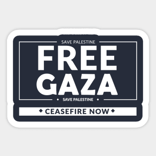 Free Gaza Sticker